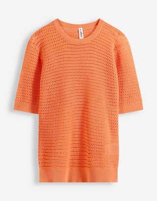 Maglione - Misto cotone - rosso chiaro