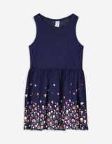 Kleid - Print - dunkelblau