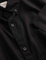 Hemd - Leinen-Mix - schwarz