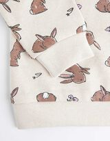 bluza - nadruk na całej powierzchni - bez