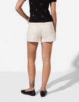 Jeansshorts - Denim - Wei&szlig;