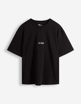 T-Shirt - Loose Fit - Schwarz