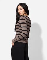 Trui - Sierknopen - donkergrijs