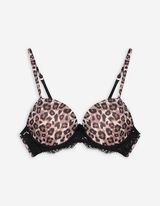 Push-Up-BH - Leopardenmuster - beige