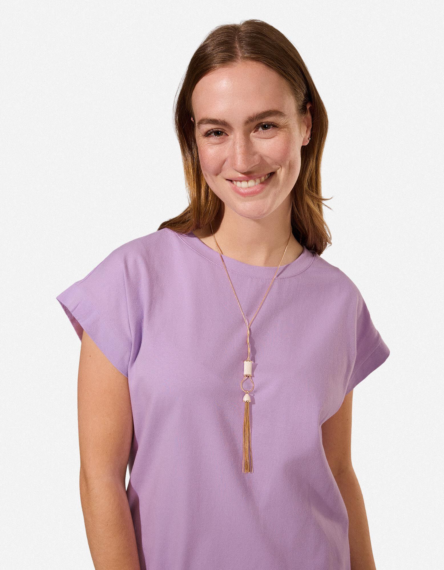 Robe - Coupe droite - ros&eacute; tendre 