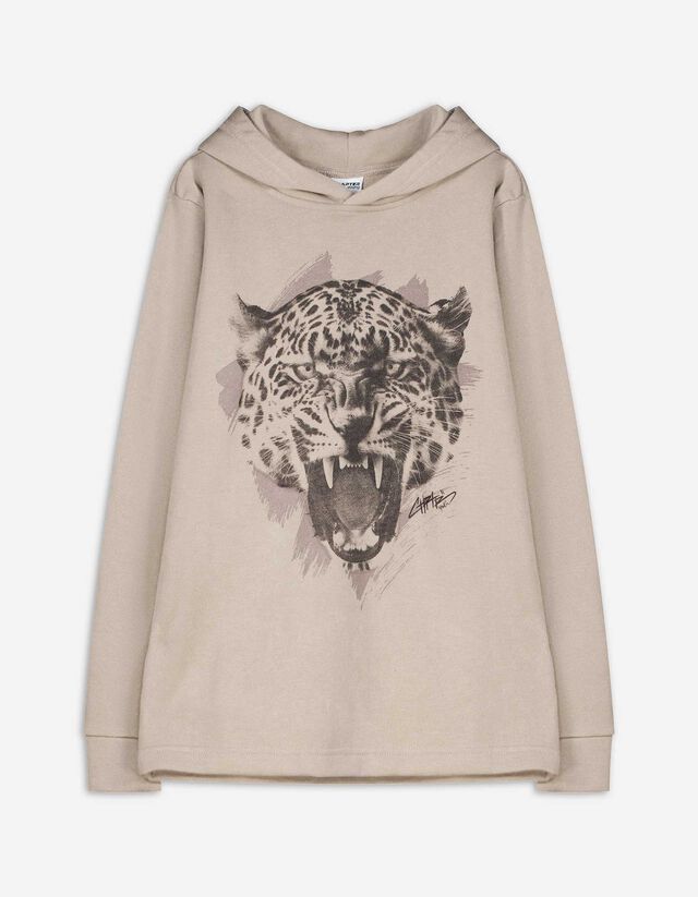 bluza z kapturem - Frontprint - bez