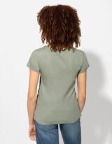 Majica kratkih rukava - Cvjetni uzorak - svijetlo zelena