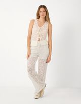 Broek - Kant - Off-White