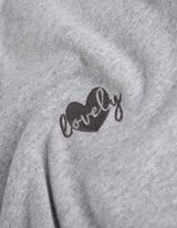 Sweatshirt - Stickerei - hellgrau