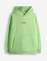 Langarmshirt - Kapuze - hellgr&uuml;n