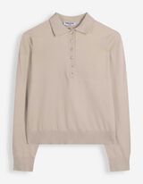 Pullover - Polokragen - Beige