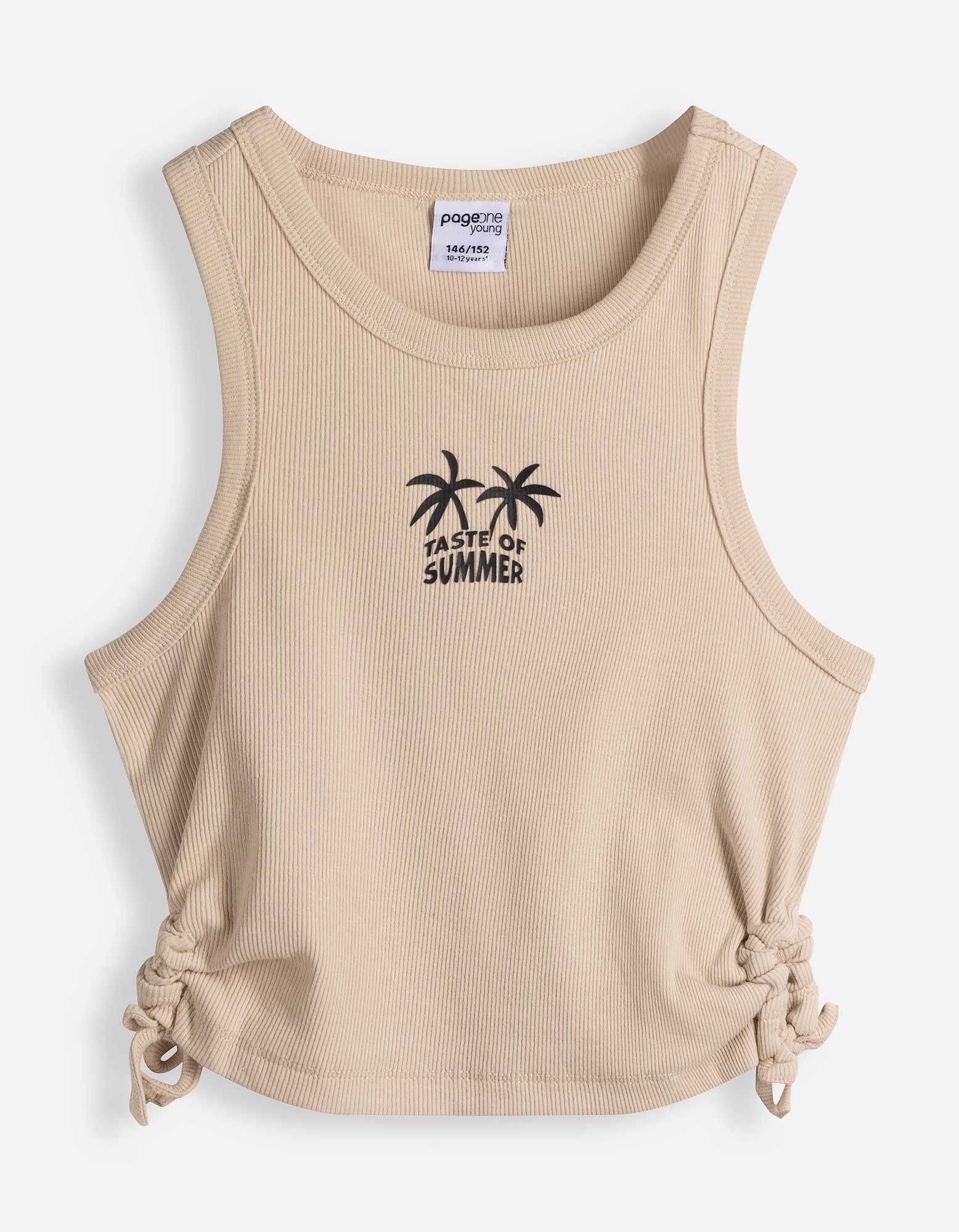 Top - Cut-outs - Beige