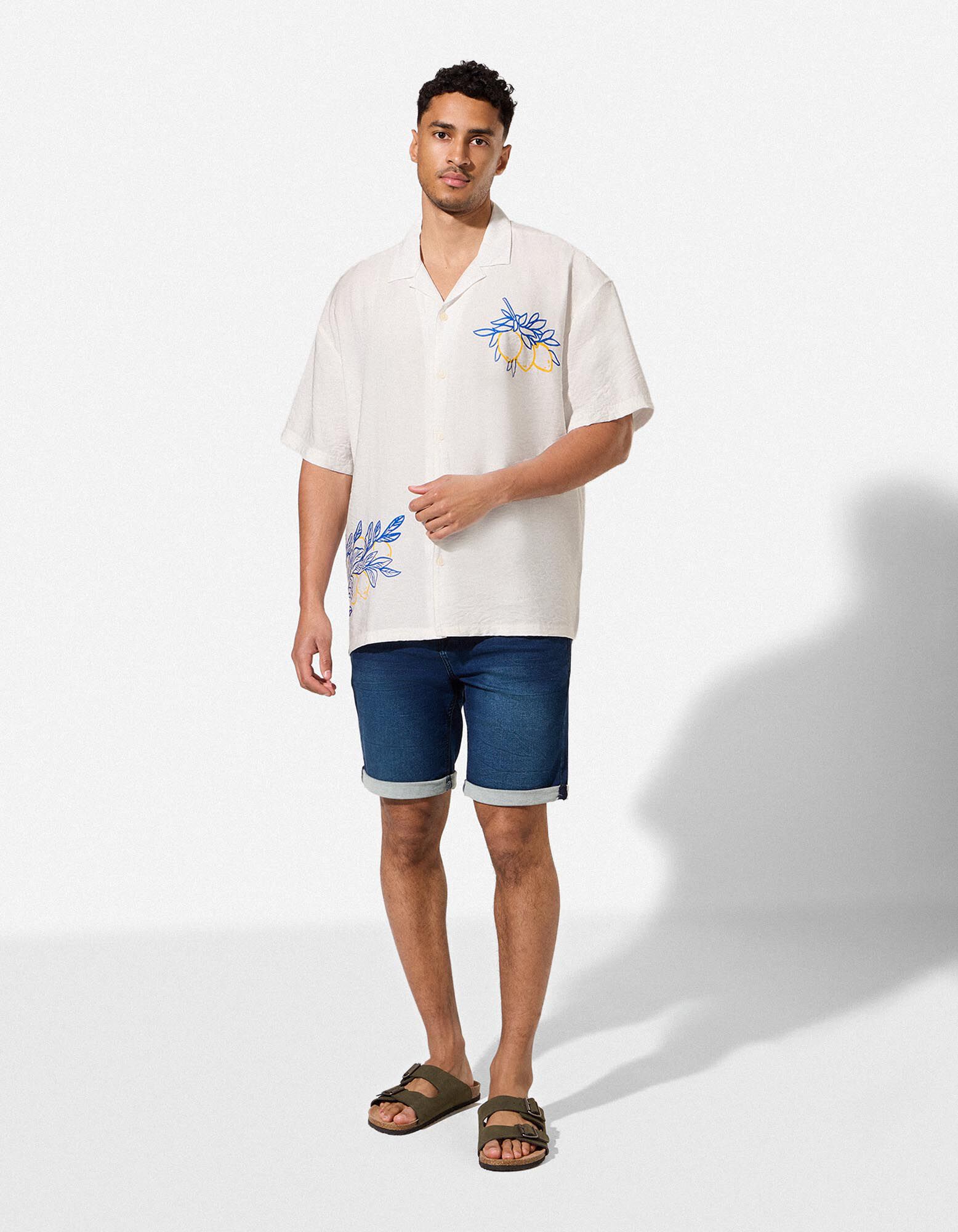Hemd - Print - Wei&szlig;