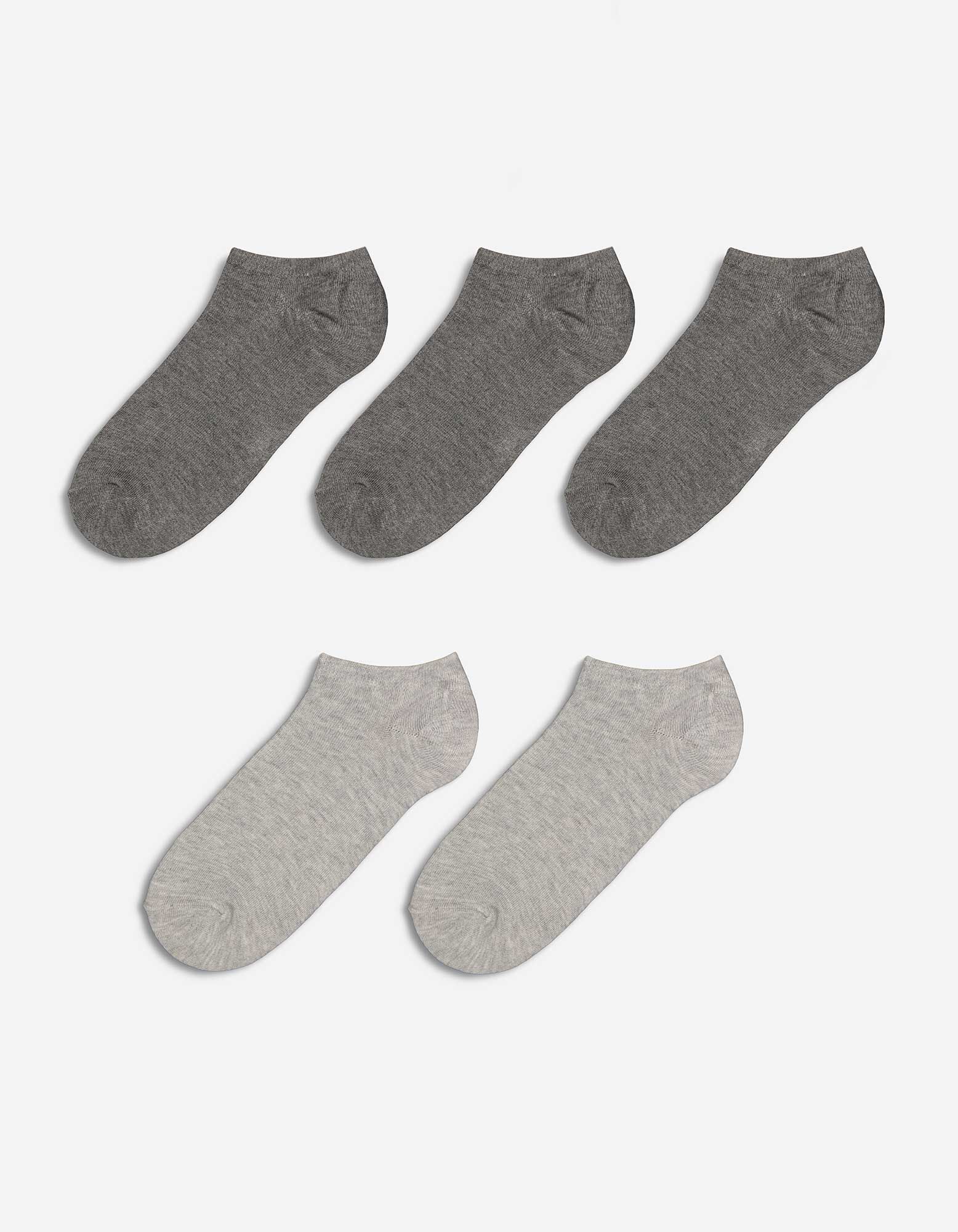 Onzichtbare sneakersokken - Siliconen inzet bij de hiel voor betere grip -  lichtgrijs - Takko Fashion