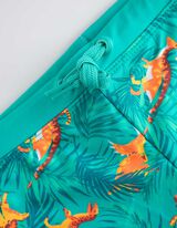 Șort baie - Imprimeu cu dinozauri - Albastru inchis