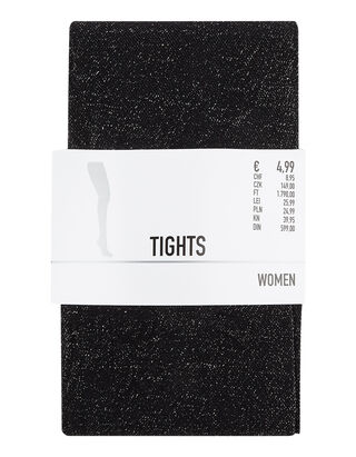 Damen Strumpfhose mit Glitter-Lurexgarn