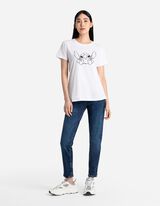 Farmerice - Visoki struk - tamno-plava