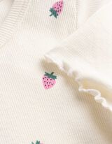 Kleit - allover-tr&uuml;kk - valge