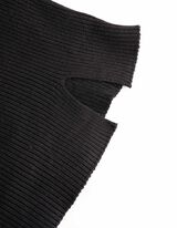 Pletena haljina - Me&scaron;avina viskoze - crno