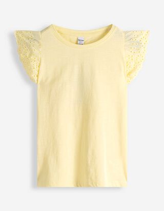 Bluse - einfarbig - hellgelb