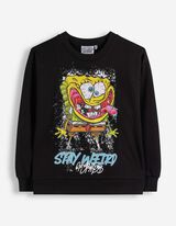 Sweatshirt - SpongeBob - Schwarz