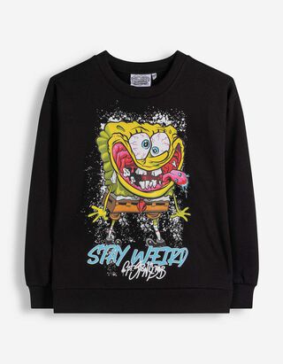 Sweatshirt - SpongeBob - Schwarz