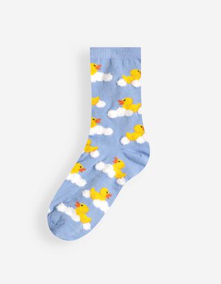 Socken - Allover-Muster - Hellblau