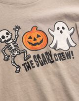 Langarmshirt - Halloween - Beige