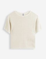 Pullover - Oversized Fit - wei&szlig;