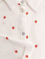 Bluse - Dreiviertel&auml;rmel - wei&szlig;