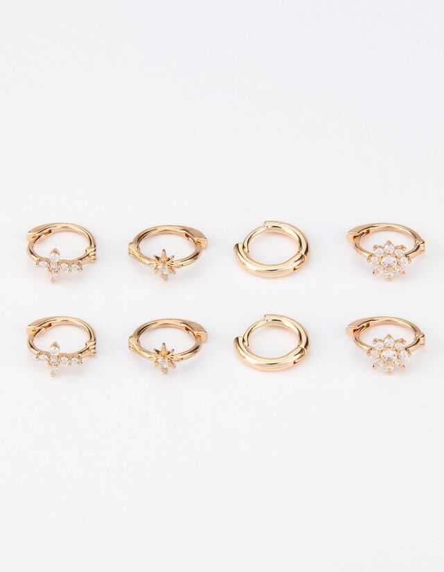 Damen Ohrringe - 4er-Pack 