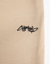 Bėgiojimo kelnės - Laisvalaikio stiliaus - tamsaus smelio spalvos