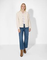 Hemdjacke - einfarbig - wei&szlig;