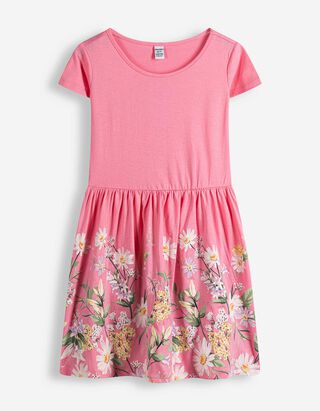 Rochie - Imprimeu - Roz