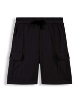 Cargoshorts - Piqu&eacute; - schwarz