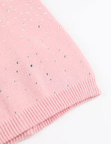 Beanie - Siersteentjes - roze