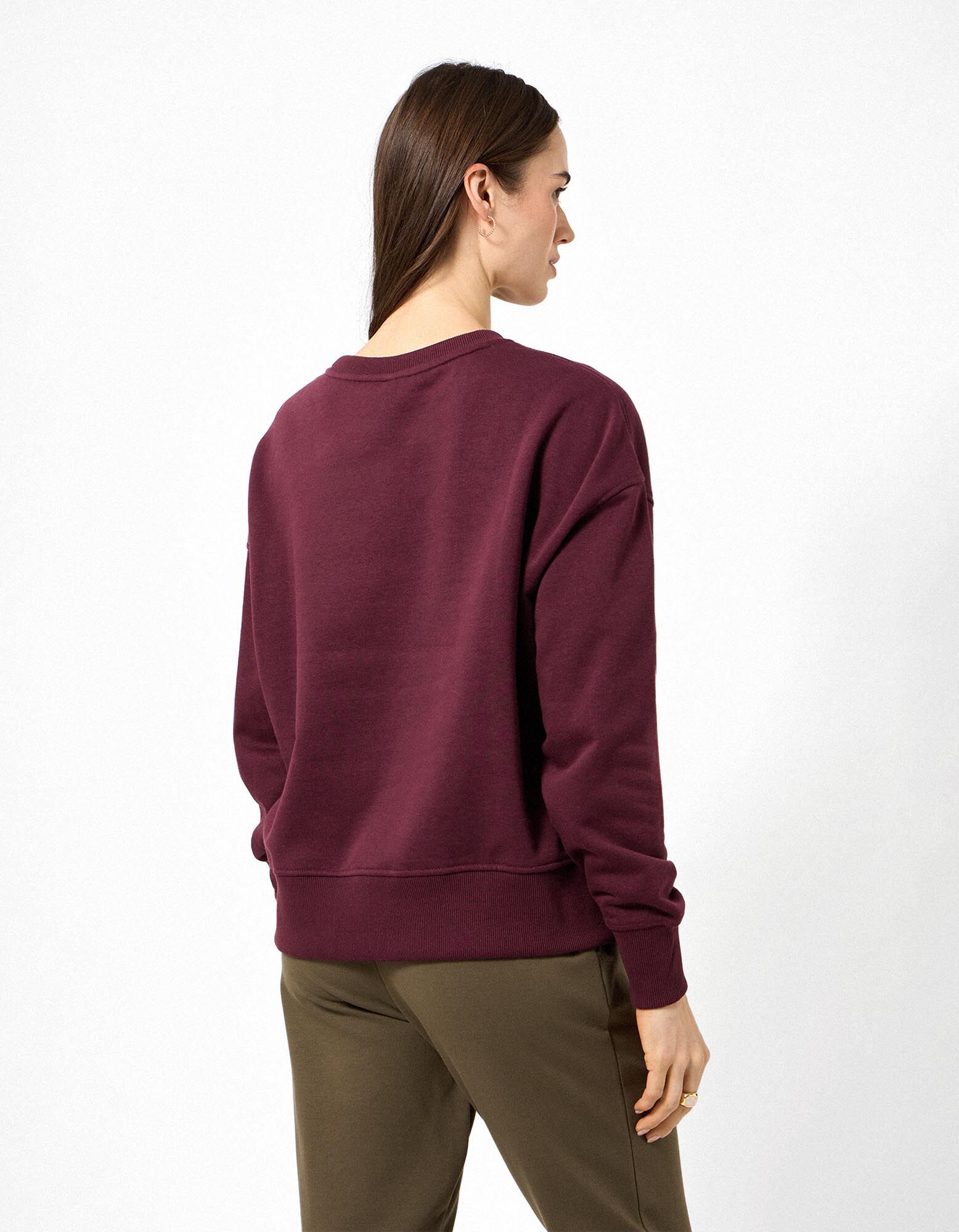 Sweatshirt - Oversized Fit - Lila
