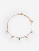 Armband - Strasssteine - goldfarben