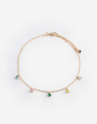 Armband - Strasssteine - goldfarben