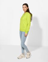 Veste molletonn&eacute;e - Capuche &agrave; cordon - Vert