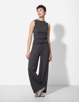 Top sans manches - Mockneck - Gris foncé