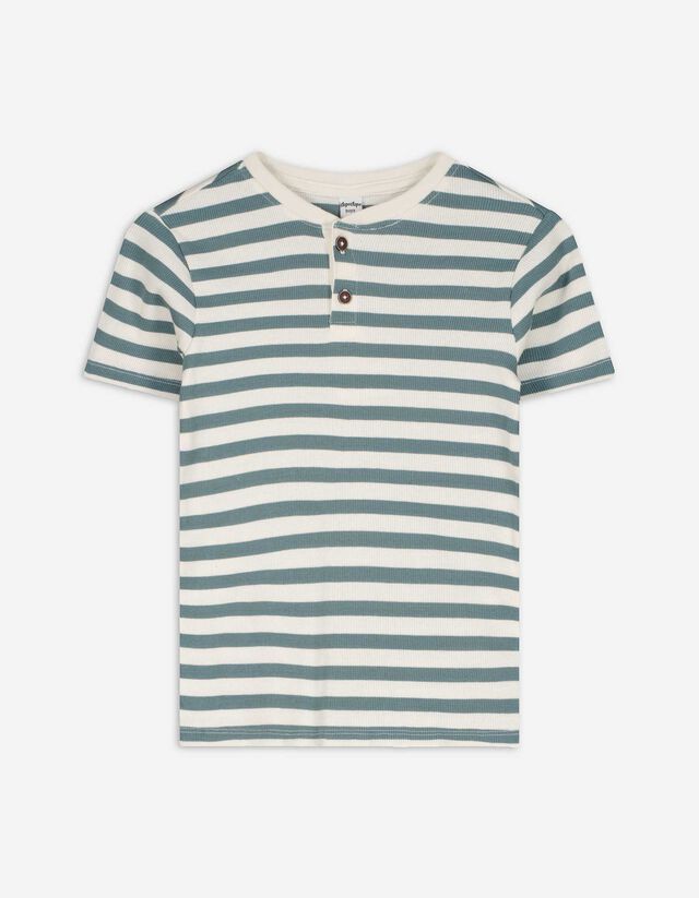 T-Shirt - Streifen - weiß