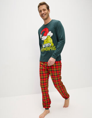 Pyjama Set aus Shirt und Hose - The Grinch - Bunt