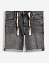 Short - D&eacute;tail nou&eacute; - Gris