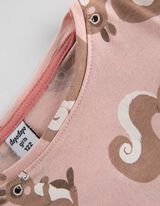 Majica dugih rukava - &Scaron;areni print - roze