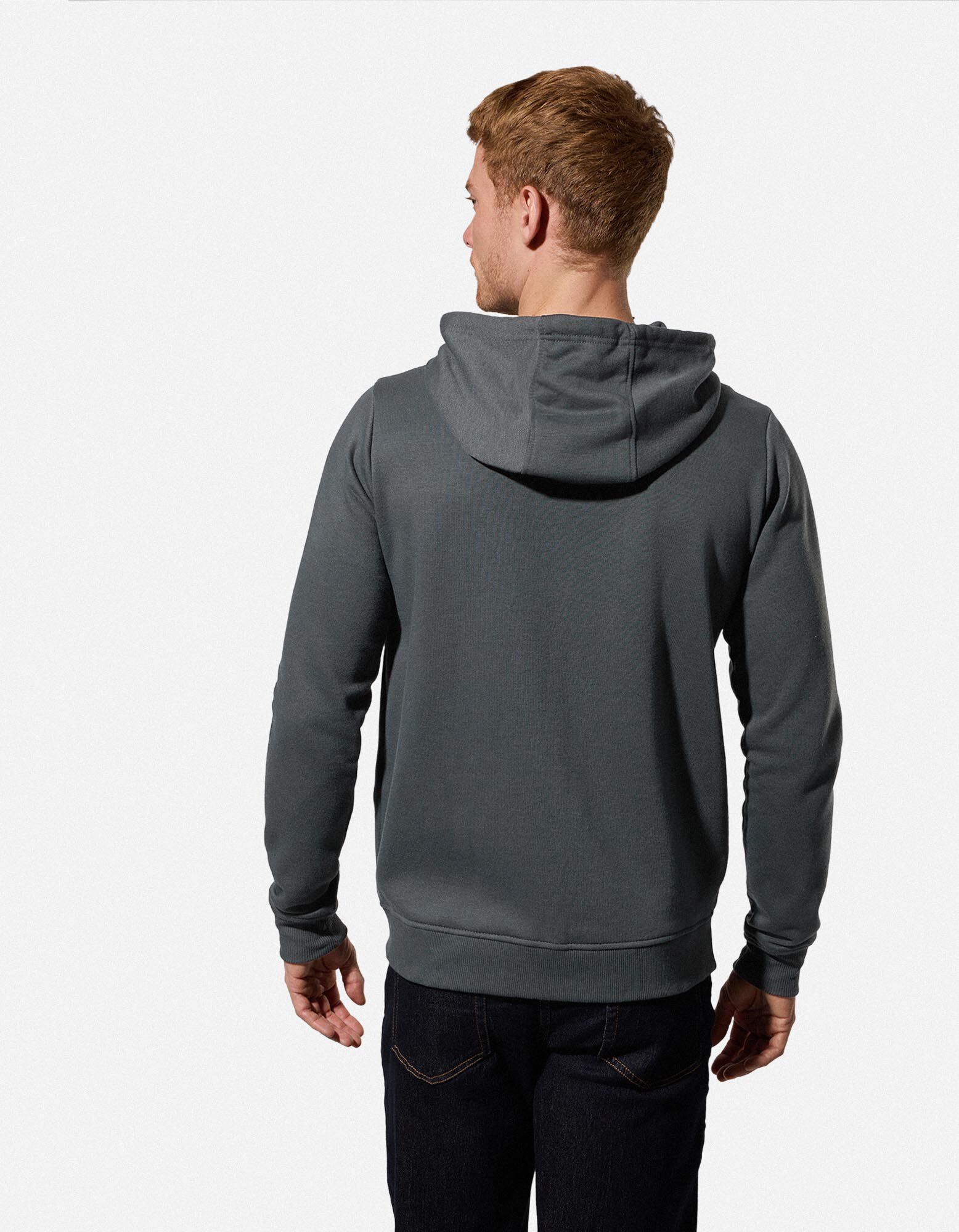 Sweatjacke - Kapuze mit Tunnelzug - Khaki