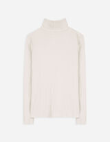 Langarmshirt - Rippenstruktur - beige