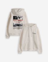 Sweatshirt - Rückenprint - weiß