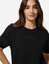 Tričko - 3D aplik&aacute;cia - cierna