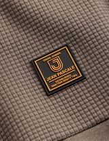 Sweatjacke - Stehkragen - hellbraun